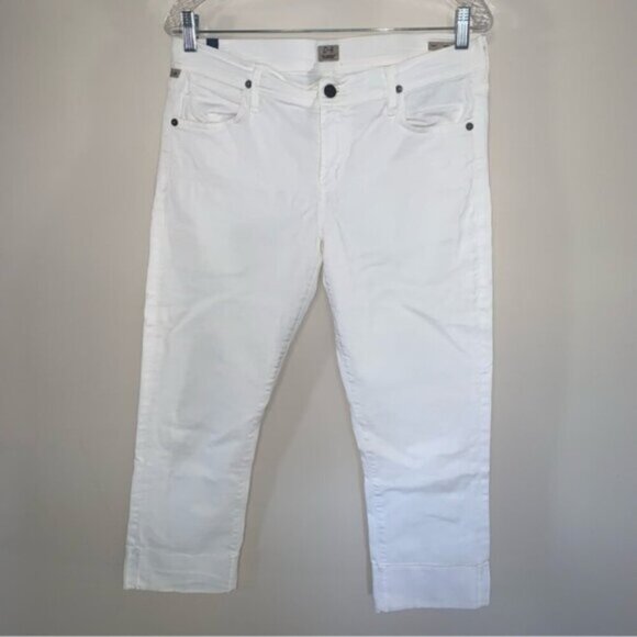 Citizens of Humanity Dani Cropped Straight Leg White 31 - Picture 2 of 9